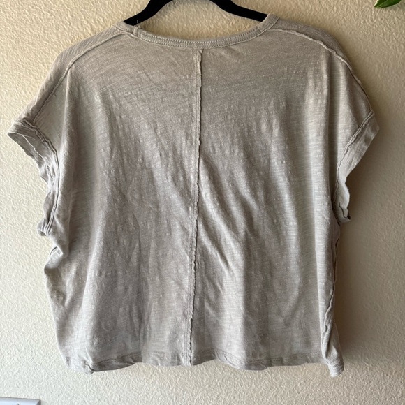 NATURAL LIFE Peace Sign Floral Tee - Gray and Multicolor - Picture 2 of 3